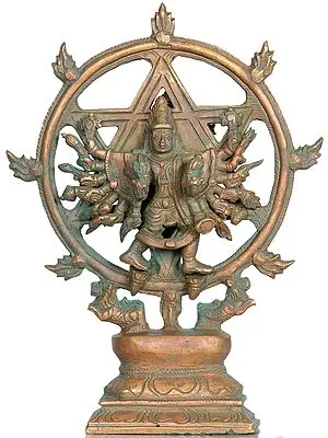 Vishnu as Lord Sudarshana and Narasimha on Reverse