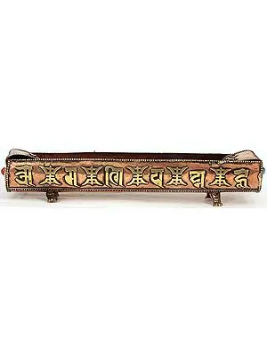 Om Mani Padme Hum Incense Holder with Auspicious Symbol