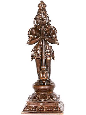 Hanuman Proceeding for Rama’s Rescue from Ahiravana’s Custody (A Superfine Sculpture)