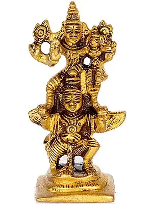 Lakshmi Vishnu on Garuda (Small Sculpture)