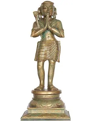 Saint Appar: A Nayanmar Bhakta of Shiva, Holding a Hoe