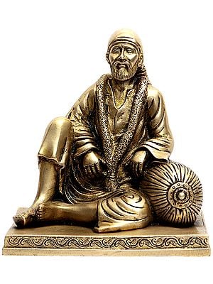 6" Shirdi Sai Baba Statue in Brass | Handmade | Made in India