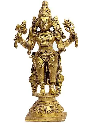 Lord Shiva as Bhairava Brass Sculpture