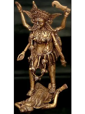 Mother Goddess Kali (Tribal Sculpture from Bastar)