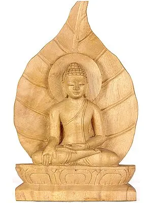 Buddha in Bhumisparsha  Seated Against the Backdrop of Pipal