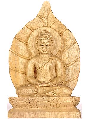 Buddha in Meditation against the Backdrop of Pipal