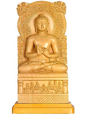 Sarnath Buddha (Shakyamuni Delivering First Sermon at Sarnath to His First Five Disciples)