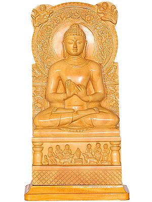 Dharma-Chakra-Pravartana – The Wheel of Law Set in Motion