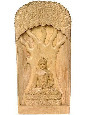 Shakyamuni Invoking the Earth Goddess Under Bodhi Tree by Bhumisparsha-Mudra to Witness to the Supreme Enlightenment