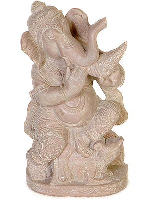 Shri Ganesha Blowing a Conch