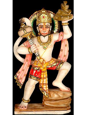 Shri Hanuman Holding the Mount Sanjeevani