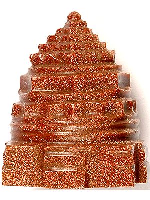 Shri Yantra Carved in Sunstone
