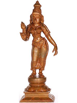 Standing Lakshmi with a Lotus Bud
