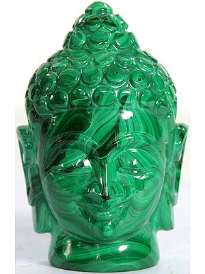 The Buddha Head (Carved in Malachite)