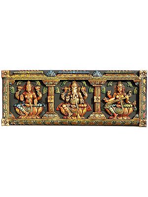 The Great Triad of Lakshmi, Ganesha and Saraswati