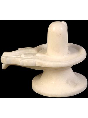 White Marble Shiva Linga