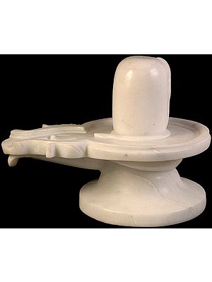 White Marble Shiva Linga