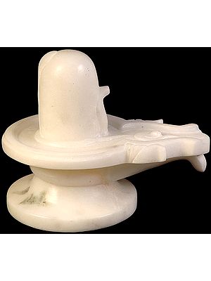 White Marble Shiva Linga