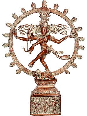 23" Awesome Nataraja In Brass | Handmade | Made In India