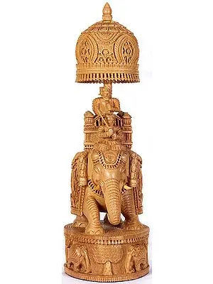 King Seated on His Royal Elephant