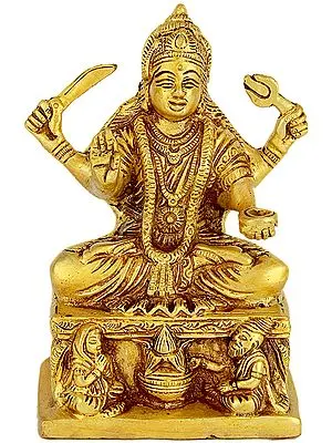 5" Santoshi Mata In Brass | Handmade | Made In India
