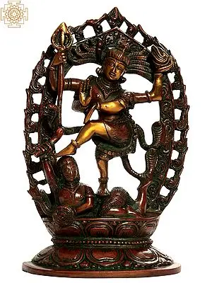 9" Dancing Shiva Brass Sculpture | Handmade | Made In India