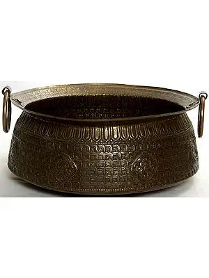 Ashtamangala Large Ritual Bowl