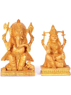 Shri Ganesha and Goddess Lakshmi