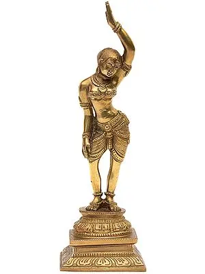 Ajanta Lady Bronze Sculpture from Karnataka