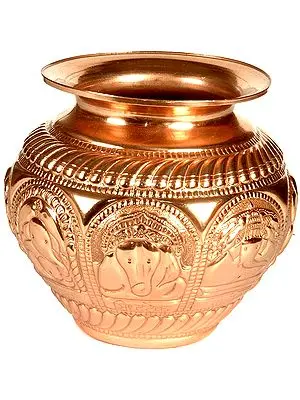 Ashta-Vinayaka Ritual Lota with Inscribed Names of the Eight Ganeshas