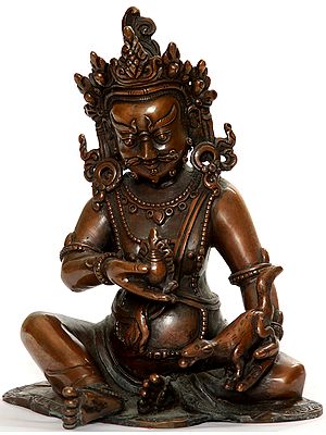 Kubera with Jewel and Nakula (Mongoose)