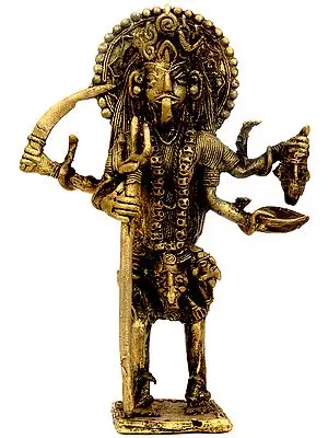 Goddess Kali (Tribal Sculpture from Bastar)