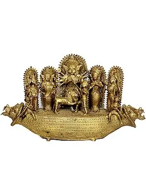 Durga Puja (Tribal Sculpture from Bastar)