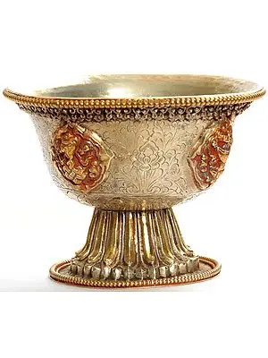 Ritual Cup with Auspicious Symbols