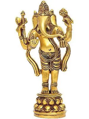 Lord Ganesha Standing in Tribhanga