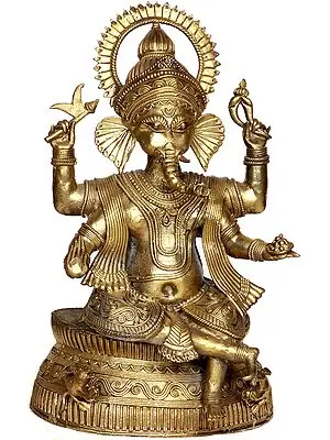 Tribal Ganesha ((Tribal Sculpture from Bastar)
