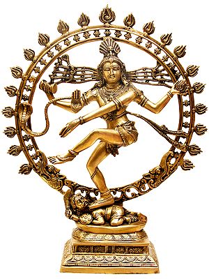 32" Large Size Nataraja - King of Dancers In Brass | Handmade | Made In India