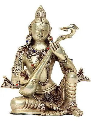 Goddess Saraswati Plays Veena