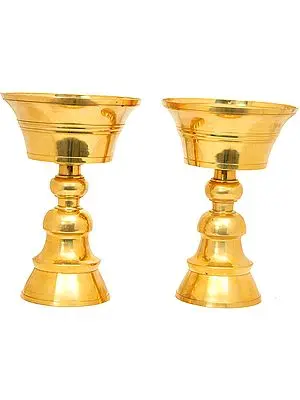Pair of Monastery Butter Lamps