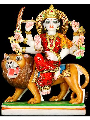 The Marble Image of Eight-armed Durga