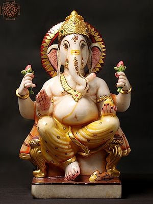 Lord Ganesha Blesses Devotees