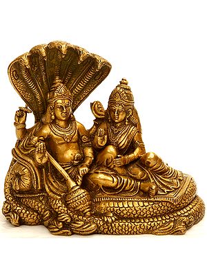 Lord Vishnu with Lakshmi on Sheshnag