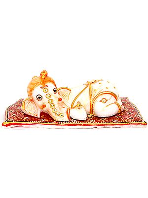 Reclining Baby Ganesha