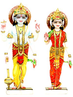 Lord Vishnu with Lakshmi Ji