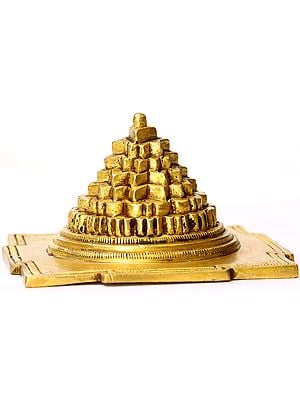 3" Shri Yantra in Brass | Handmade Brass Statue | Made in India