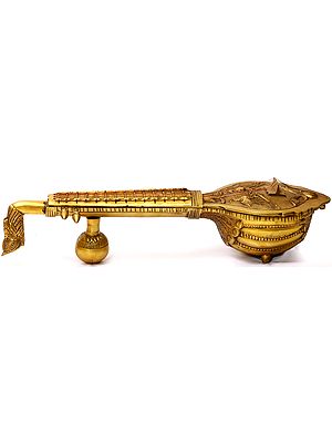 Vina, The Stringed Musical Instrument, With Secret Chest