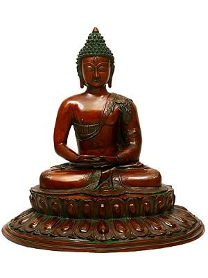 23" Lord Buddha in Meditation In Brass | Handmade | Made In India