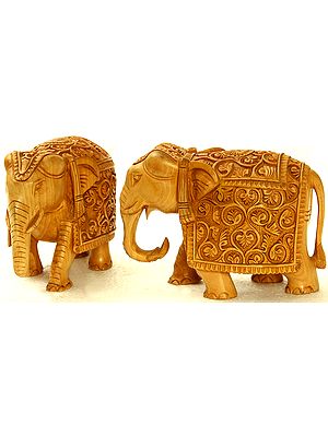 Handcrafted Elephant Pair from Jaipur