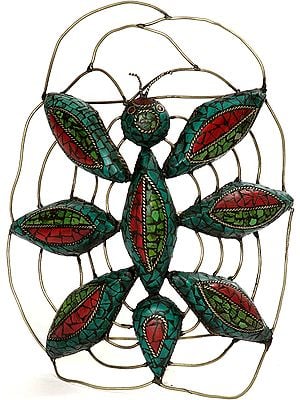 7” Inlay Insect in Brass | Handmade | Made in India