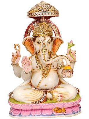 Large Size Lord Ganesha with Canopy